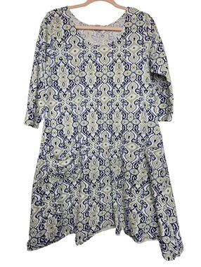 Fresh Produce multi-colored scoop neck dress